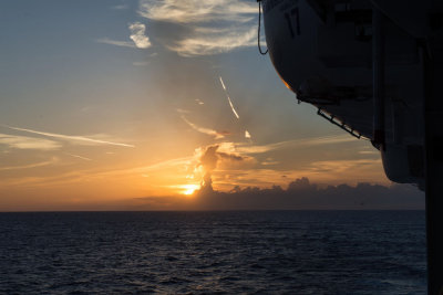 Caribbean Sunset Mid Ship Deck