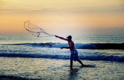 Morning Net Fishing