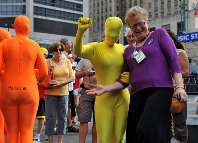 Morphsuits Capture Fountain Square