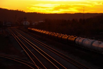 Rail Yard Sunset