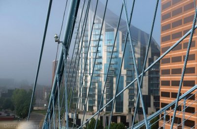 John A. Roebling Suspension Bridge View