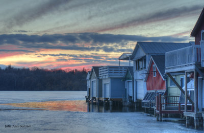 Sunset over the Boathouses