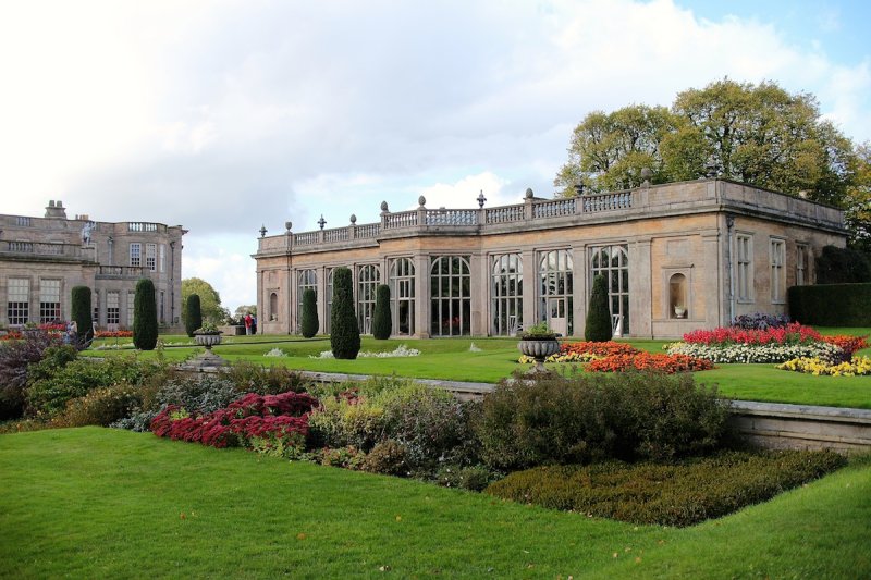 Orangerie and flowers beds ~ Lyme Park