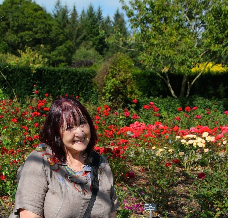 Ann in the Rose Garden