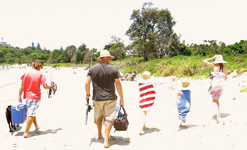 a day at the beach