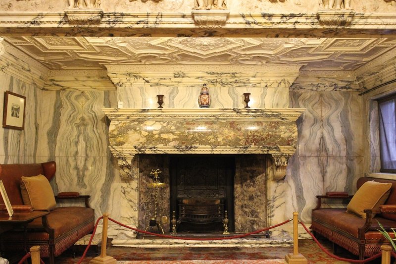 Inside the Marble Fireplace