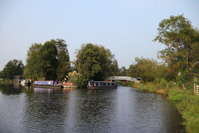 Narrowboats on the Wey Navigation