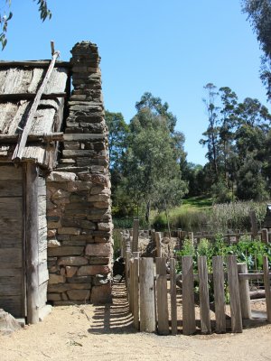 Sovereign Hill Bark Hut Chimney