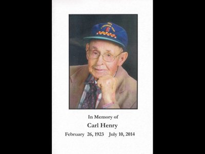 Carl Henry Memorial, August 9, 2014