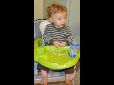 Time for Max to eat