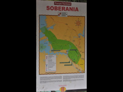 Map of Soberania National Park, Panama
on our path along Plantation Road