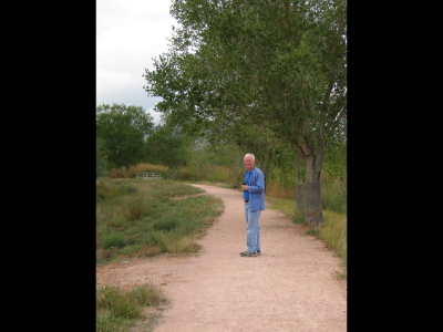 Steve on the path at Dead Horse Ranch State Park, AZ