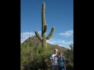 Steve and Mary and saguaro