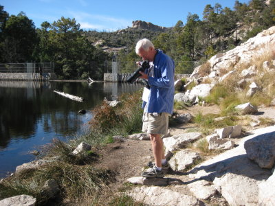 Steve doing some close-up photography