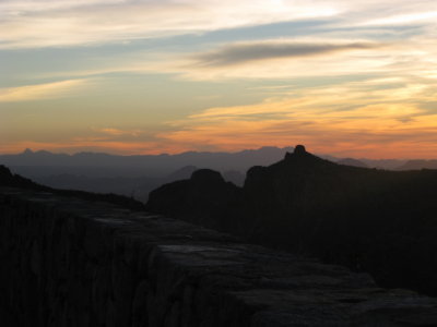 Setting sun from Mt Lemmon