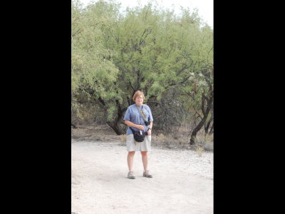 Mary on the trail at Saguaro National Park, Tucson, AZ