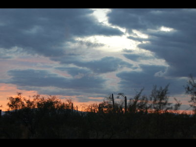 Sunset from Agua Caliente, Tucson, AZ