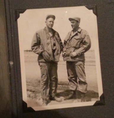 Denise brought a picture album that her Dad had gotten in Japan while he was in the Army during the Korean War. Among the pictures was one of Bill and Lyn while they were in Korea.