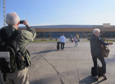 Walking from the plane to the terminal
at Jose Marti Airport, Havana, Cuba
March 16, 2016