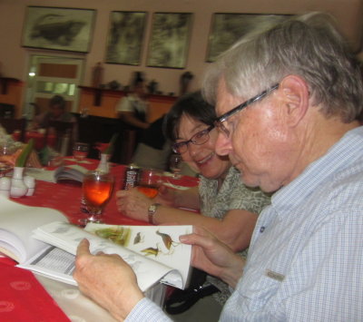 Lorraine and Rich checking the bird survey list
Playa Larga Hotel, Zapata Peninsula, Cuba