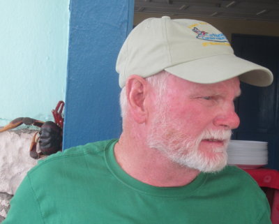 John doesn't seem to be concerned about that crab over his shoulder.
Lunch at Caleta Buena, a restaurant and beach on the Bay of Pigs
Monday, March 21, 2016