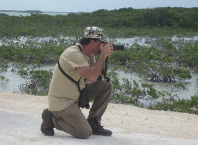 Our tour leader, Yuri, steadying himself for a photo
Cayo Paredon Grande, Cuba, March 23, 2016