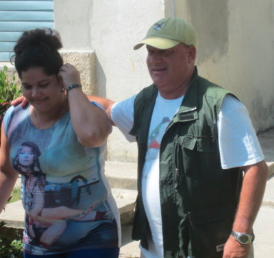 Paulino's wife and Paulino outside their apartment
March 24, 2016