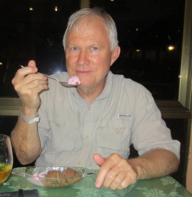 Steve enjoying another ice cream dessert
La Granjita, Santa Clara, Cuba
March 24, 2016