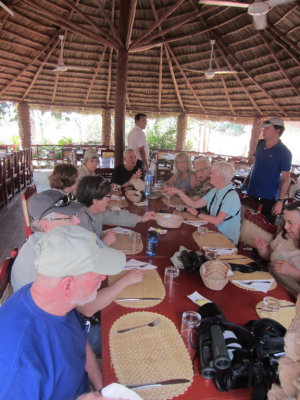 Lunch on the road back to Havana
at Fiesta Campesina
John, Rich, Lorraine, Mary, Marnelle, Lou, Carli, Bob, Patti, Yuri (standing), Renee
March 25, 2016