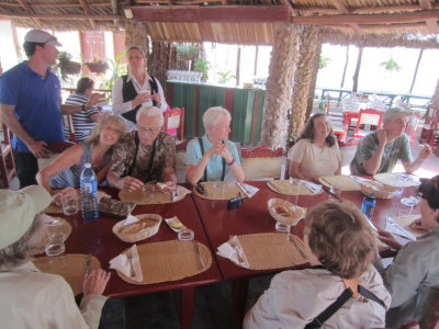 Lunch at Fiesta Campesina
Marnelle, Mary and Lorraine (this side);
Yuri (standing), Carli, Bob, Patti, Renee, Doug (opposite)
March 25, 2016