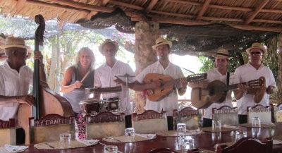 Another musical group serenadint us with Carli helping on percussion
Fiesta Campesina, Cuba
March 25, 2016
