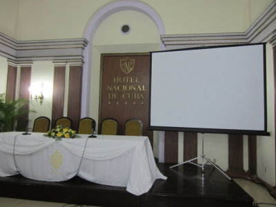 They shuffled us into this conference room to hand out our room assignments
Hotel Nacional, Havana, Cuba, March 25, 2106