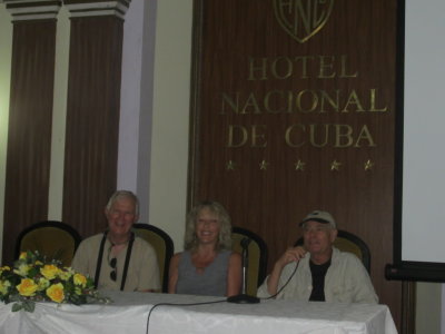 So we held a conference to announce our arrival
Steve, Carli, Lou
Hotel Nacional, Havana, Cuba, March 25, 2016