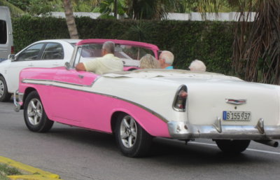 Carli, Bob and Patti rode in a 1956 Chevrolet