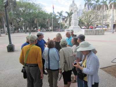 In the central square of Old Havana