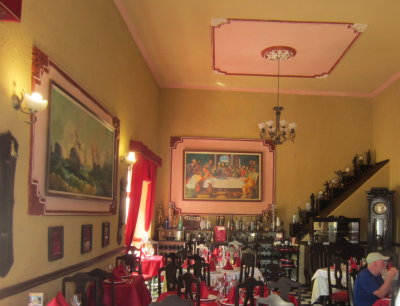Upstairs in La Moneda Cubana Restaurant
Old Havana, Cuba, March 26, 2016