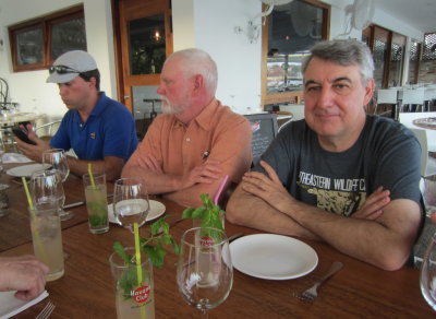 Yuri, John and Doug at our last dinner in Cuba
overlooking the Almendares River, Havana
Saturday, March 26, 2016