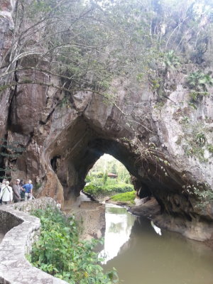 Bob, Patti, Doug, John
headed back through the portal
Cueva de los Portales, Cuba