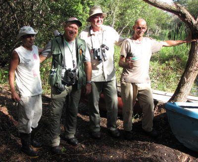 Our boatmen with birding guides Paulino and Frank
Zapata Swamp National Park, Cuba