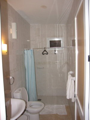 Our bathroom at Playa Larga Hotel, Cuba