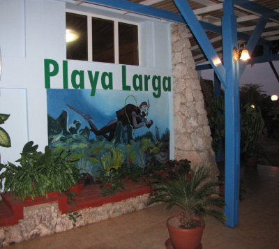 Entrance to Playa Larga Hotel