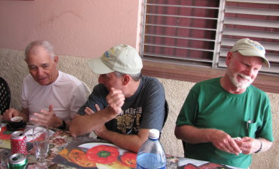 Lou, Doug and John enjoying relaxing after lunch at Casa Enrique
Playa Larga, Cuba