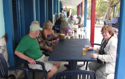 Getting ready for lunch at Caleta Buena