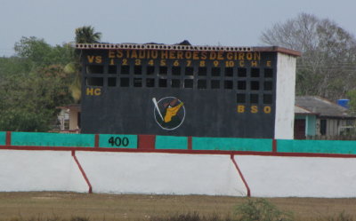We also saw this baseball stadium of the local team whose mascot is the Cuban Alligator.