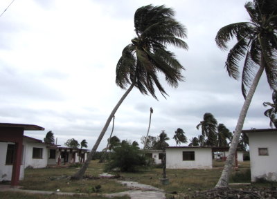 Abandoned bungalows on the grounds of Hotel Playa Giron