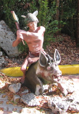 The only wild boar we saw