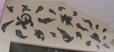 Creatures of the island made of stone
over the entrance to La Granjita resort, Santa Clara, Cuba
