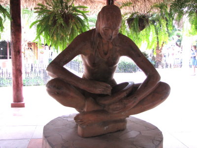 Statue at Las Caneyes resort, Cuba