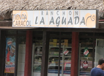 Concessions at the roadside stop.