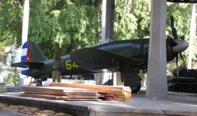 Airplane exhibit at Granma Pavilion, Old Havana, Cuba